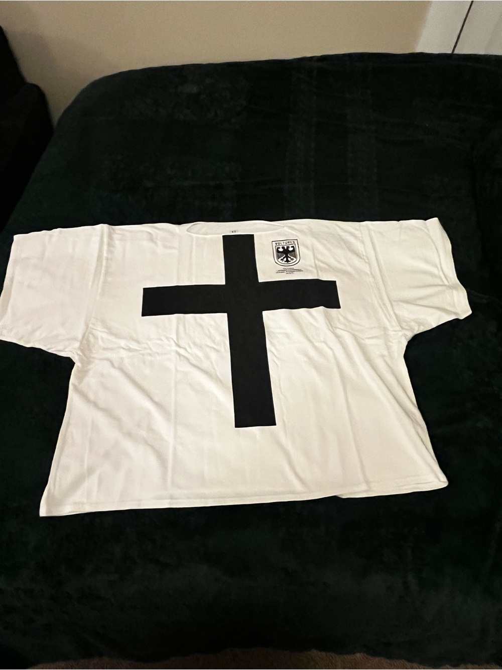 Yeezy White and Black Vultures Graphic Tee